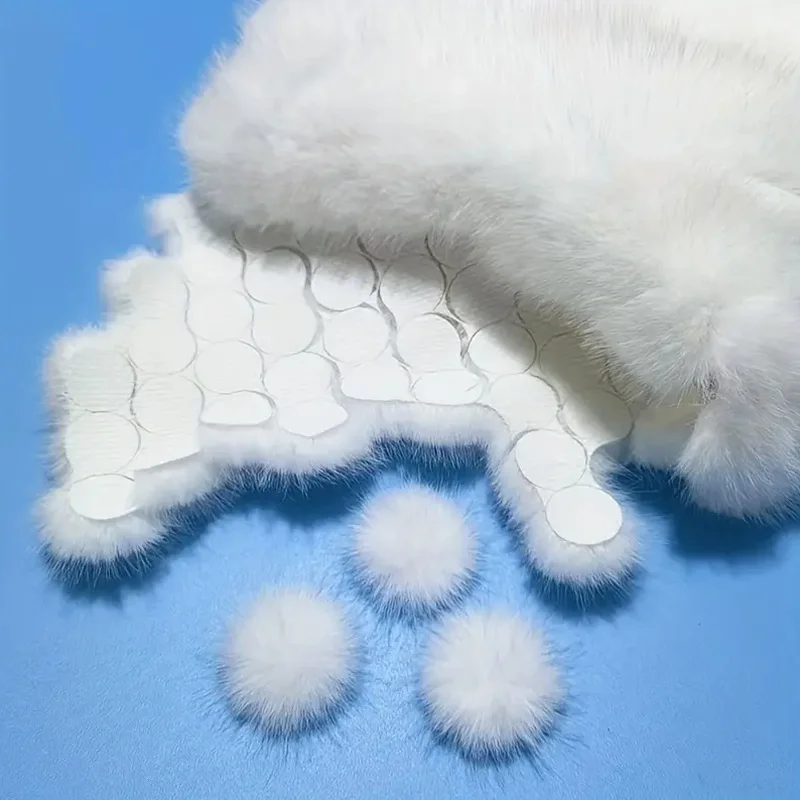 Imitation mink plush ball, using grid design, pre cut hair, flower ball shape, handmade flower ball, soft touch