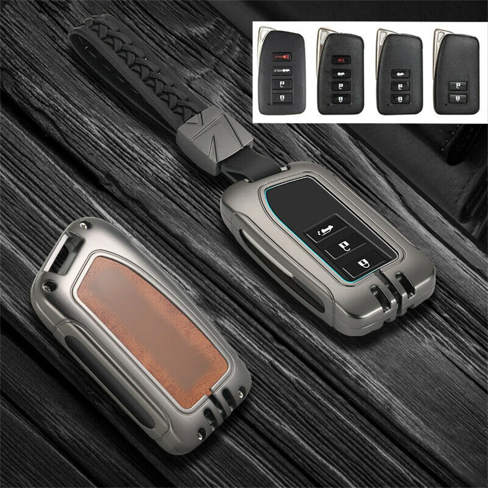 

For Lexus IS ES GS RC NX RX LX Zinc Alloy Car Smart Key Fob Case Shell Fob Skin Bag Holder Protector Cover Accessories Styling