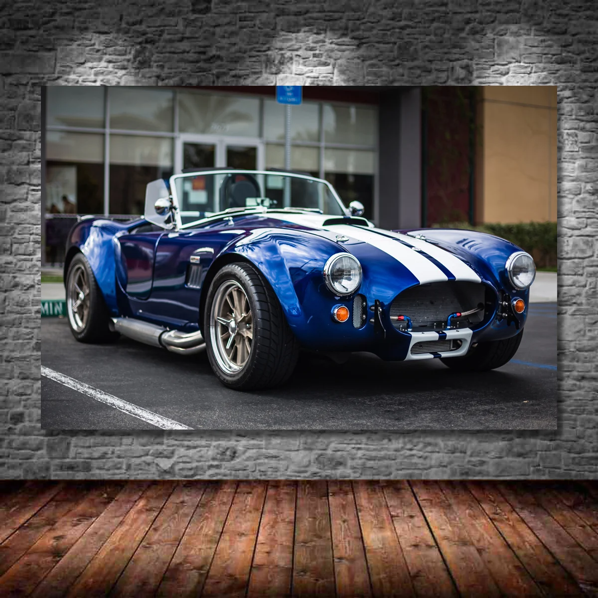 Supercar Posters and Prints Shelby AC Cobra Vintage Car Cabriolet Wall Art Canvas Painting Modern Home Living Room Decorations