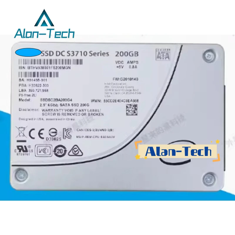 ساتا SSD D لـ I-tel D-ell ، سلسلة DC S3710 ، من من من من من نوع sigb ، ssata ، sdsc2800g4 ، إصدار G ، جديد