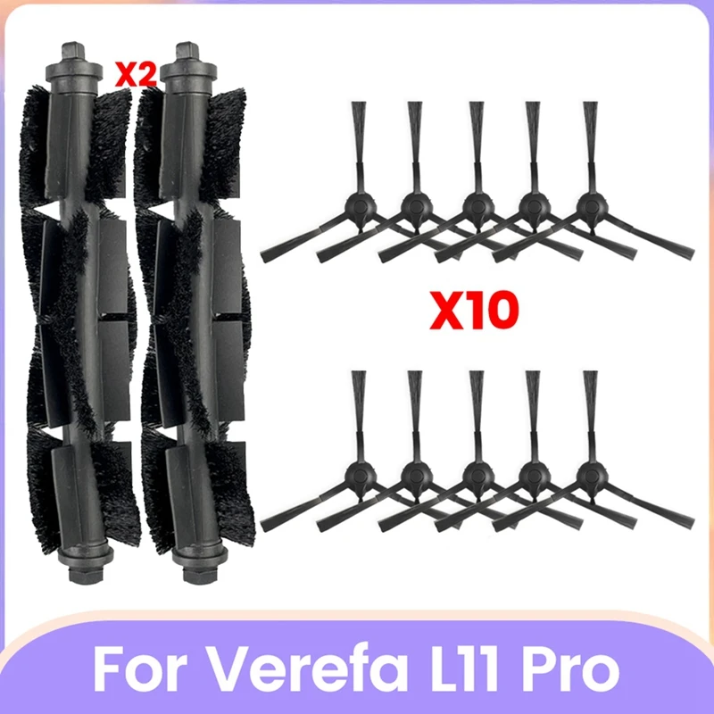 

M11K-For Verefa L11 Pro Vacuum Parts Main Roller Side Brush Replacement Accessories
