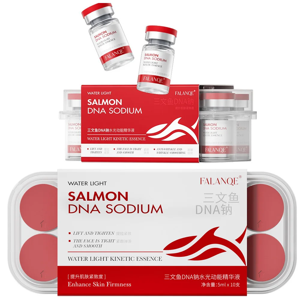 New Salmon Dna Sodium Hydrating Kinetic Essence  Fade Fine Lines Facial Moisturizing brightning Anti Aging Firming Skin Care