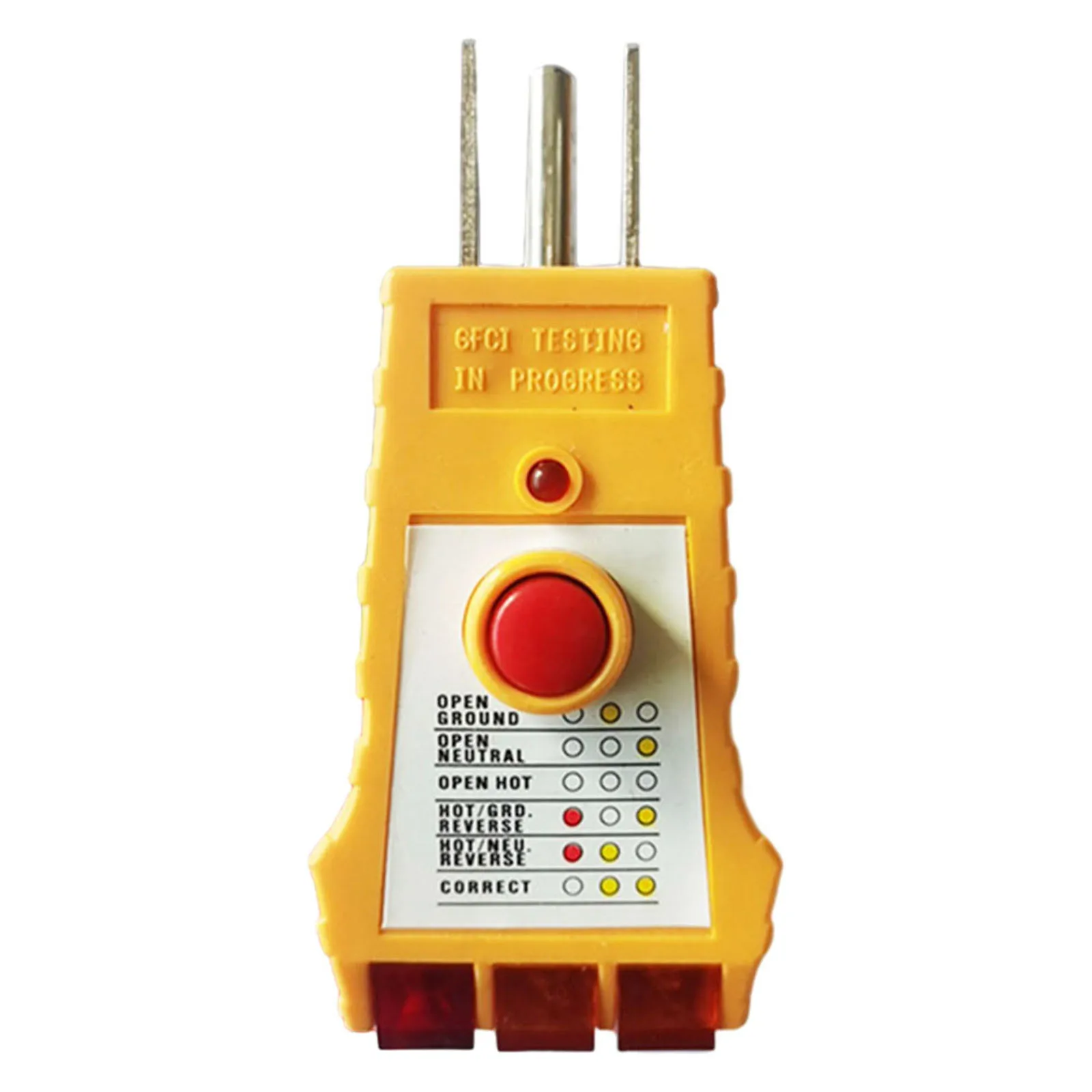 

Efficient Socket Safety Tester Detects Neutral Wire Live Wire and Ground Wire Issues LED Indication for Easy Interpretation