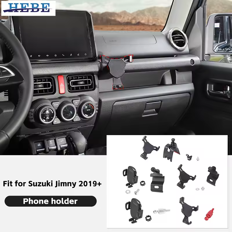 HEPUNCOPILOT-Support de Téléphone Portable pour Suzuki Jimny 2019-2024, Accessoire de Contrôle Central