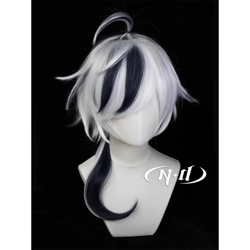 لعبة نو: كرنفال بليد 60 سم أسود أبيض مقاوم للحرارة شعر مستعار أنيمي + شعر مستعار Capv؛ 2، r'6؛ t.