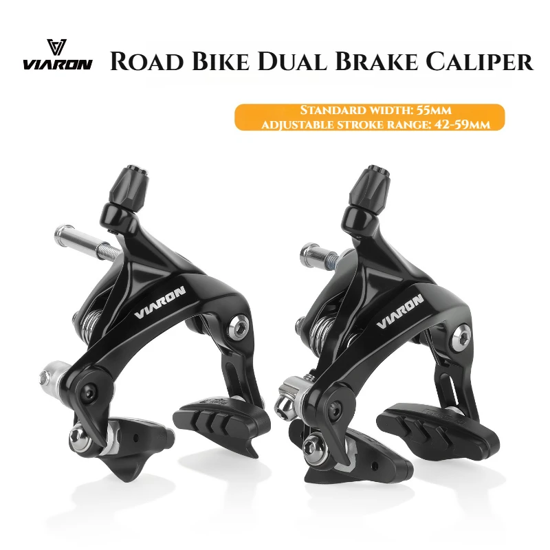 

Тормозной калипер VIARON Dual Axis C для шоссейных велосипедов и фикс-байков 700C, из алюминиевого сплава, с мощным торможением
