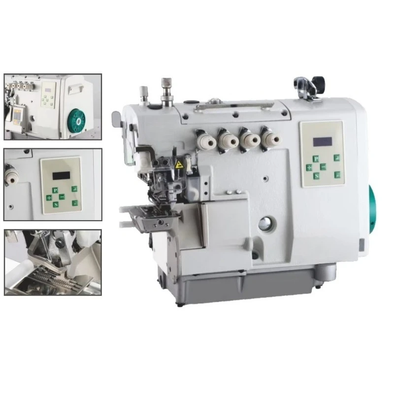Automatic Computerized Differential Overlock Sewing Machine for T-shirt Cuff