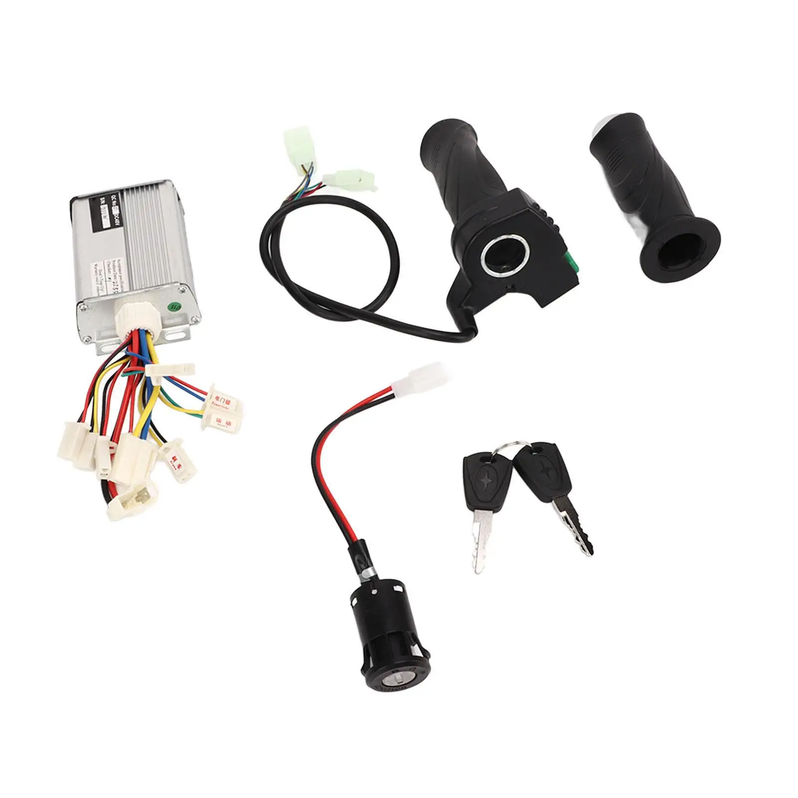 48V 1000W Brushed Controller with 4-Speed Throttle & for electric Door Lock for E-Scooter/Bike