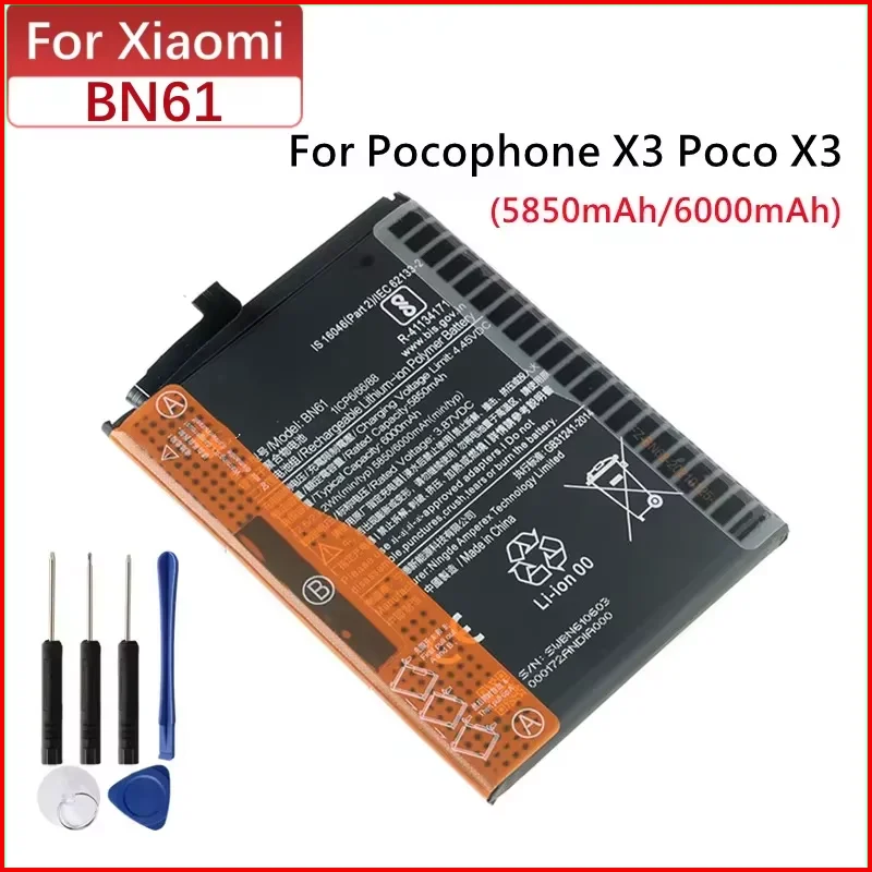 Batterie Xiaomi BN61 Originale - 6000mAh - Pour POCO X3 M2007J20CI - Neuve