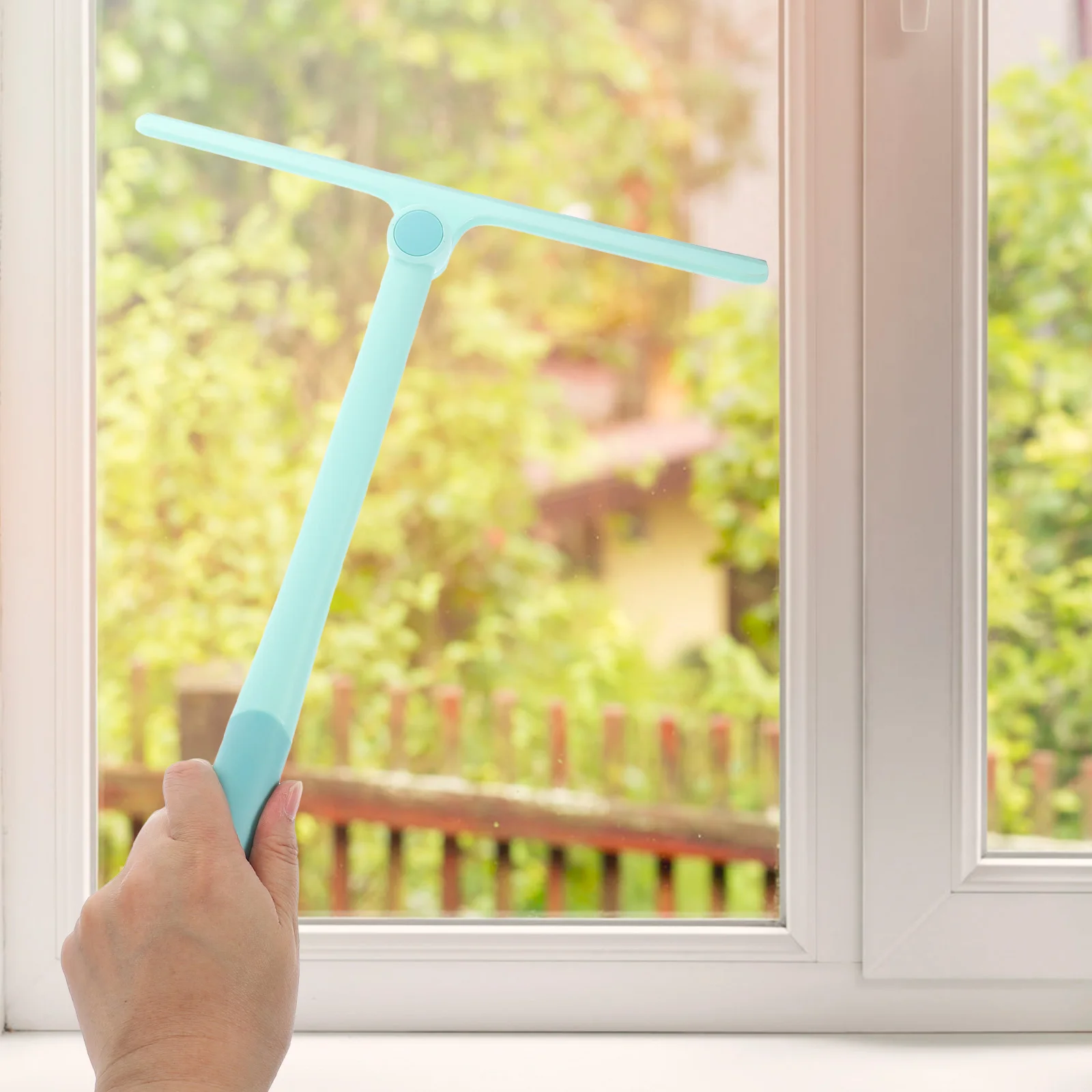 

1pcs Mini Cleaner Bathroom Squeegee for Shower Door Glass Car Window Windshield Mirror Plastic Smooth Surface Efficient Cleaning