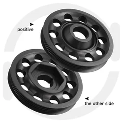 Single Belt Crank Pulley For Honda Civic EK9 CRV Del Sol DOHC Integra DC2 Type R Black/Blue