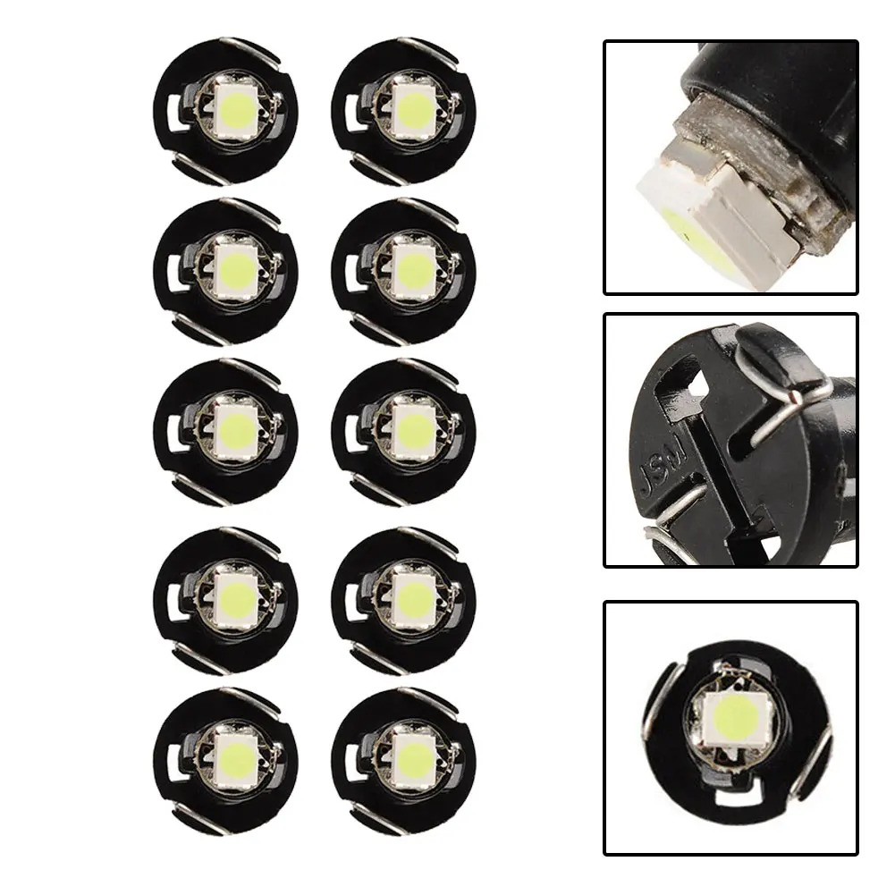 Kits LED Light 1-10Pcs/Set 12-14V DC Brightest Bulbs Climate Cluster Dashboard Gauge Ice Blue Useful Brand New