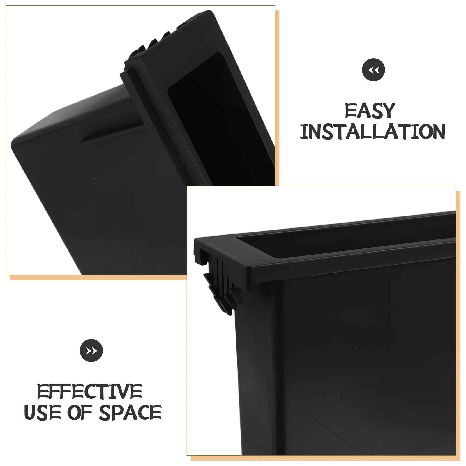 Caixa de armazenamento para painel de ruído único estéreo cubby bolso guarnição moldura para instalação da unidade principal áudio do carro