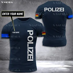 GERMANY BLUE LINE Police 3D Print High Quality Milk Fiber T-shirt Summer Round Neck Men Female Casual Short Sleeve Tee Top-9