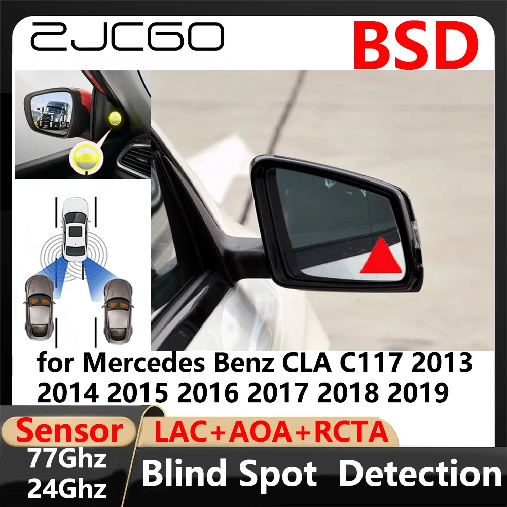 BSD Blind Spot Detection Lane Change Assisted Parking Driving Warnin for Mercedes Benz CLA C117 2013~2019