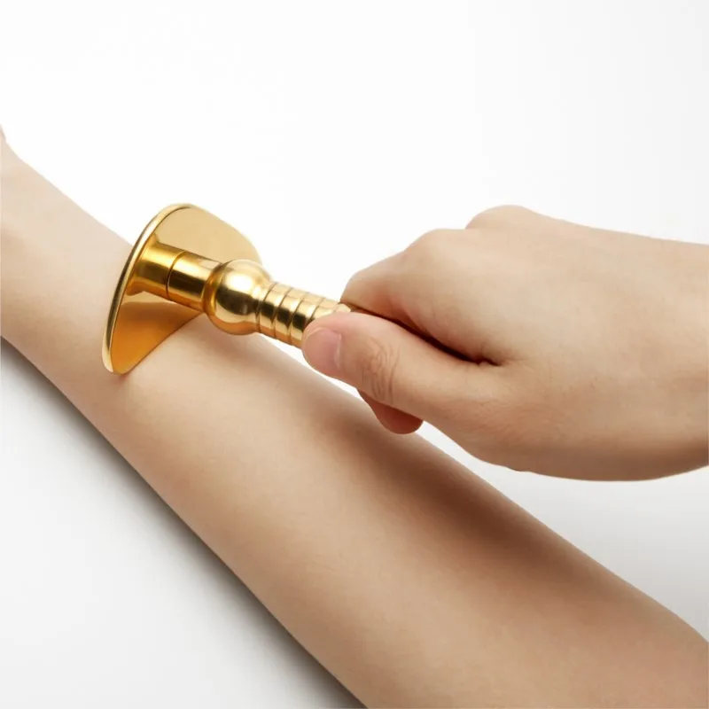 Pure Copper Meridian Massage Stick Trigger Point Body Massager Brass Meridian Scraping Board Muscle Relaxtion Acupoint Press Pen