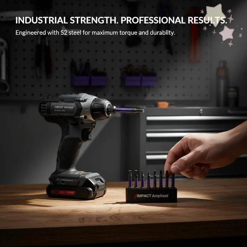 

Набор из 10 ударных сверл из стали S2, звездообразной формы, с сильным магнитом, высокой твердостью, устойчивостью к ржавчине и ударам, для электроинструментов