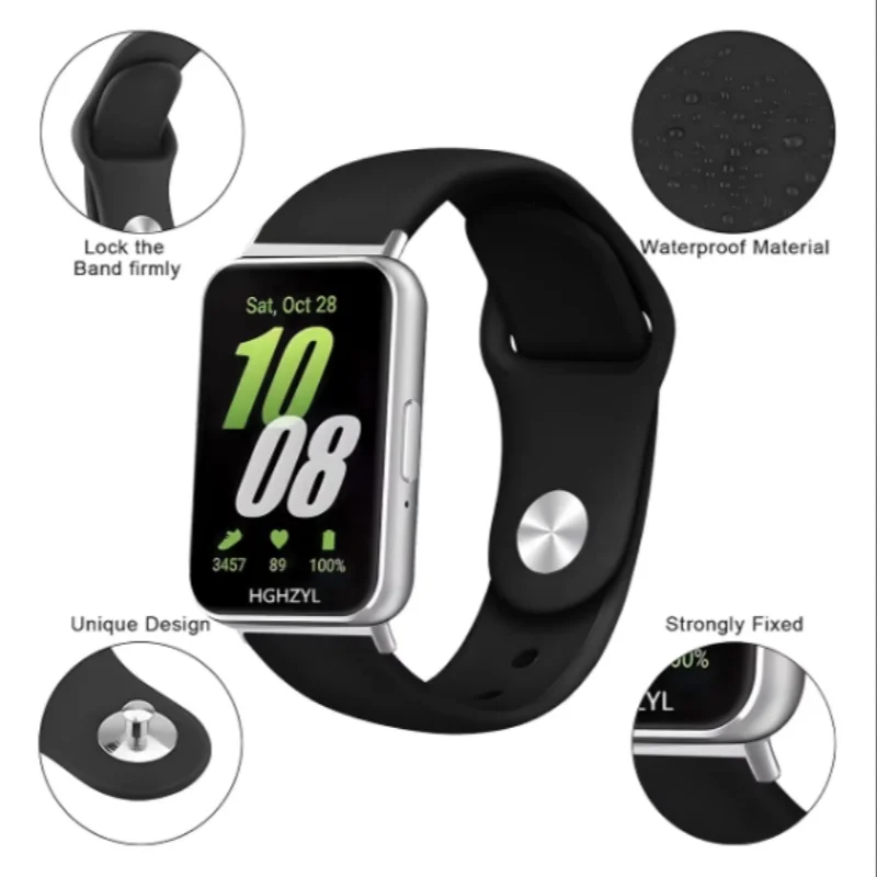 Cinturino in Silicone per Samsung Galaxy Fit 3 accessori per orologi bracciale sportivo per Samsung Galaxy Fit 3 Correa cinturino di ricambio