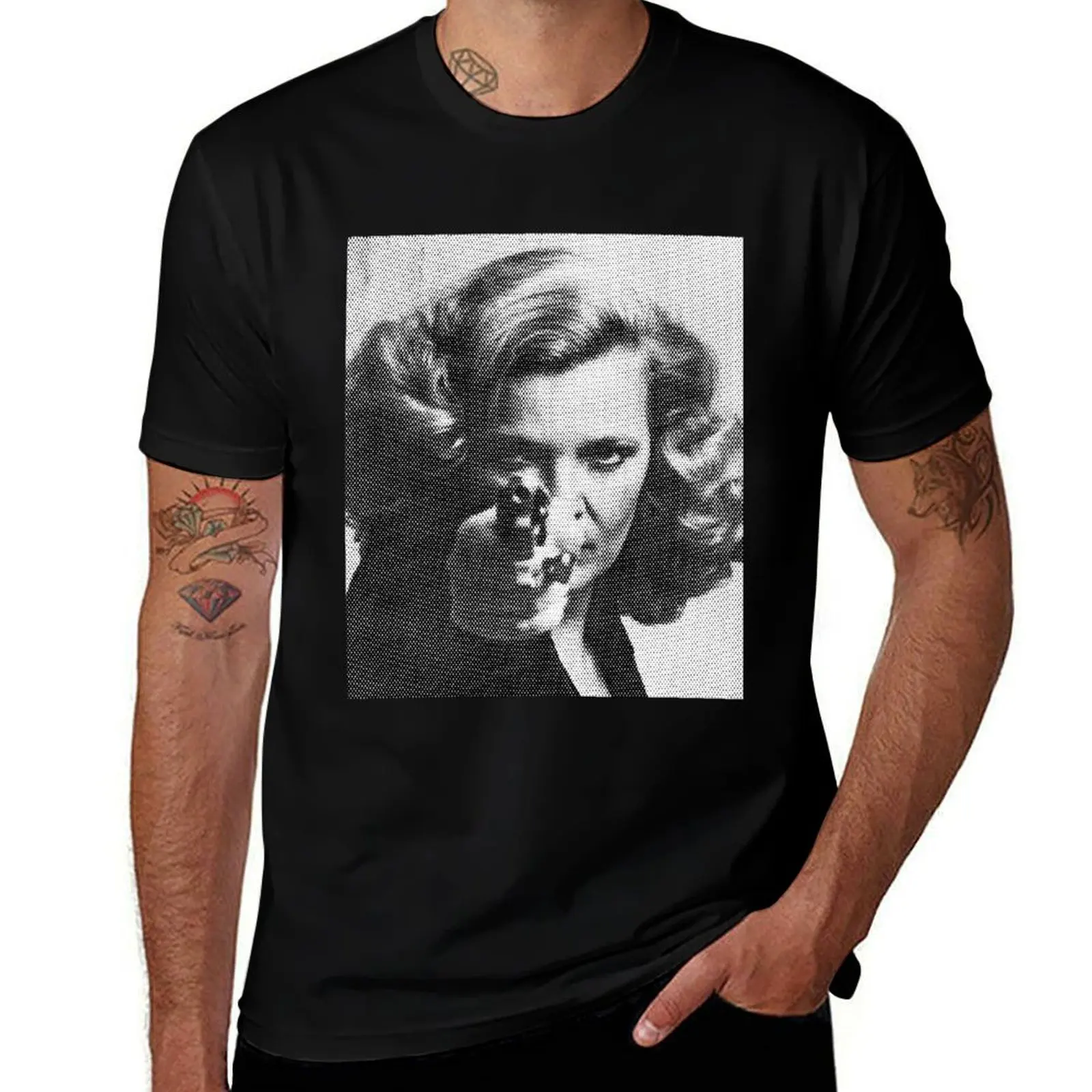 Gena Rowlands Portrait In Black _amp_ White T-Shirt Plus Size Basic Short Sleeve Top T-Shirt