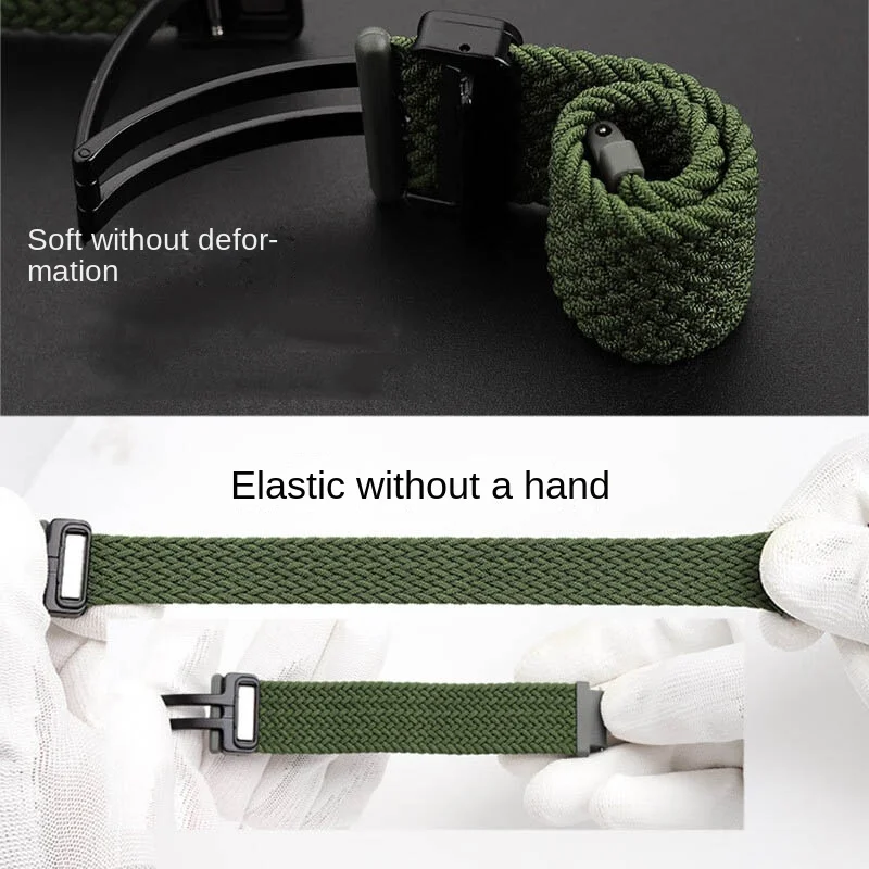 Nylon strap18mm For Casio AE-1200WH/1300/1000 A159 A158W A168/F91W SGW400 AQ-150W W218 woven elastic fabric watchband  bracelet