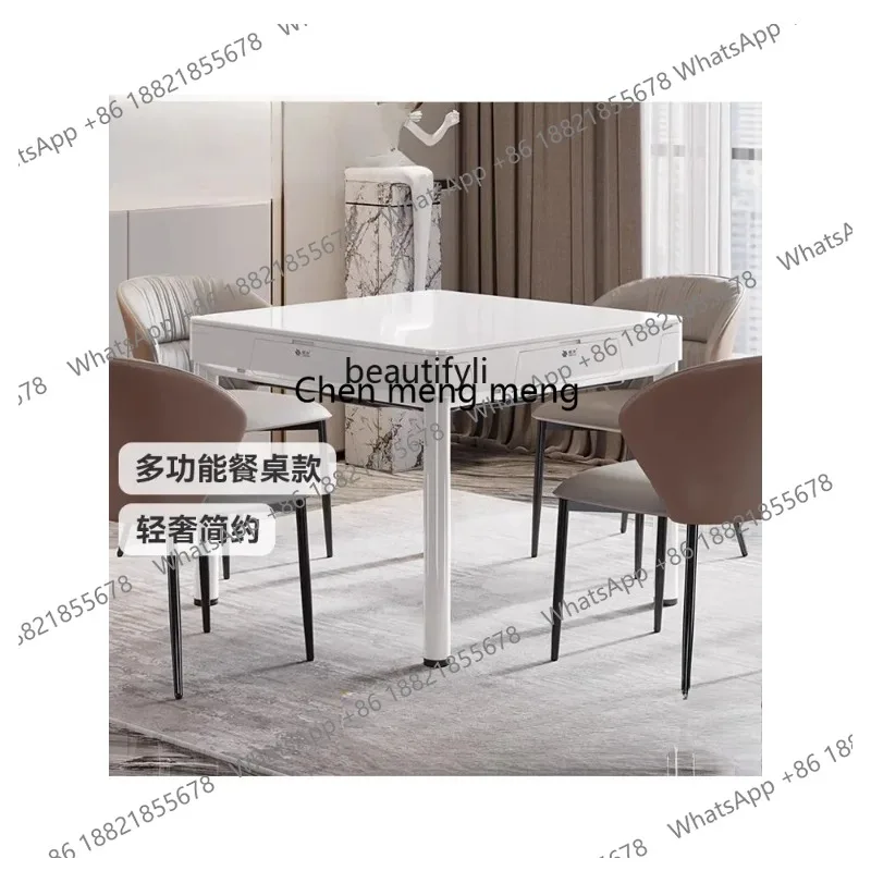 new Fully automatic mahjong machine, dining table, dual-purpose integrated electric T380 rotor, oblique roller coaster mahjong t