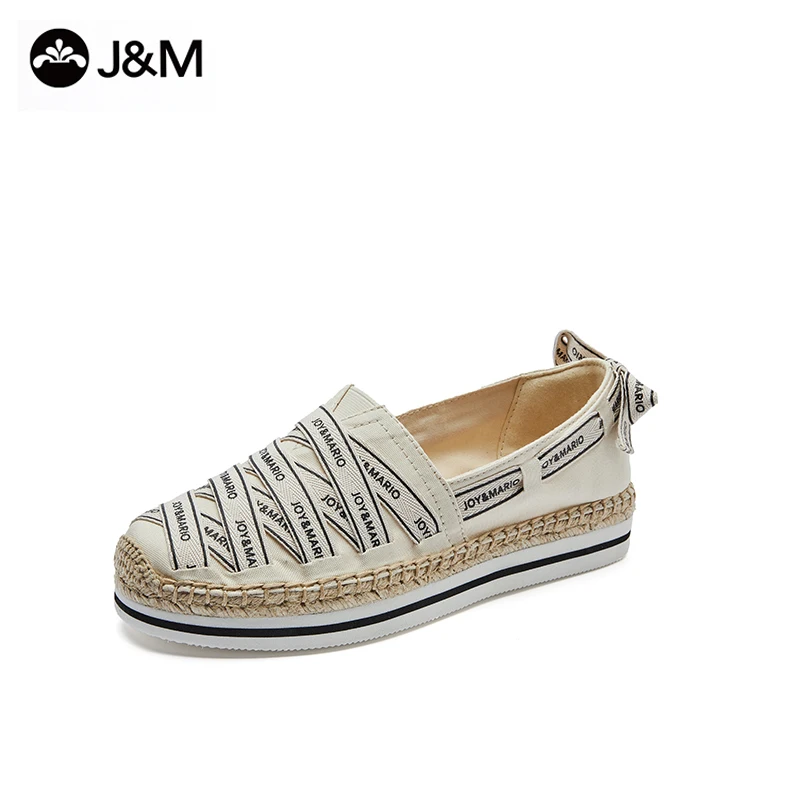 Joy & Mario Espadrilles Classy Women's Mesh Loafers Breathable and Comfortable 2025 Spring/Summer Style Fashion Design