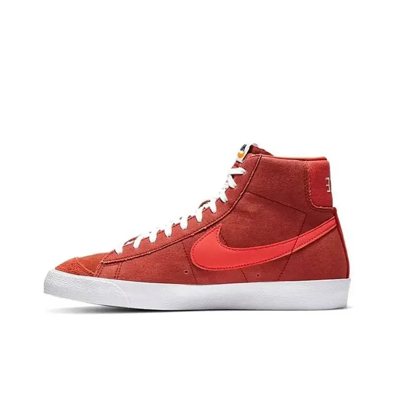 ナイキ ブレザー メンズ レディース ホワイト グリーン 快適なクラシック デイリー オールインワン 耐摩耗性 滑り止め ハイトップ ボード シューズ