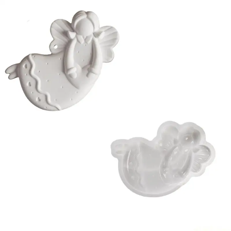 

D46E Silicone Figurine Angelic Mould Craft Supplies for Candy Cakes Decoration