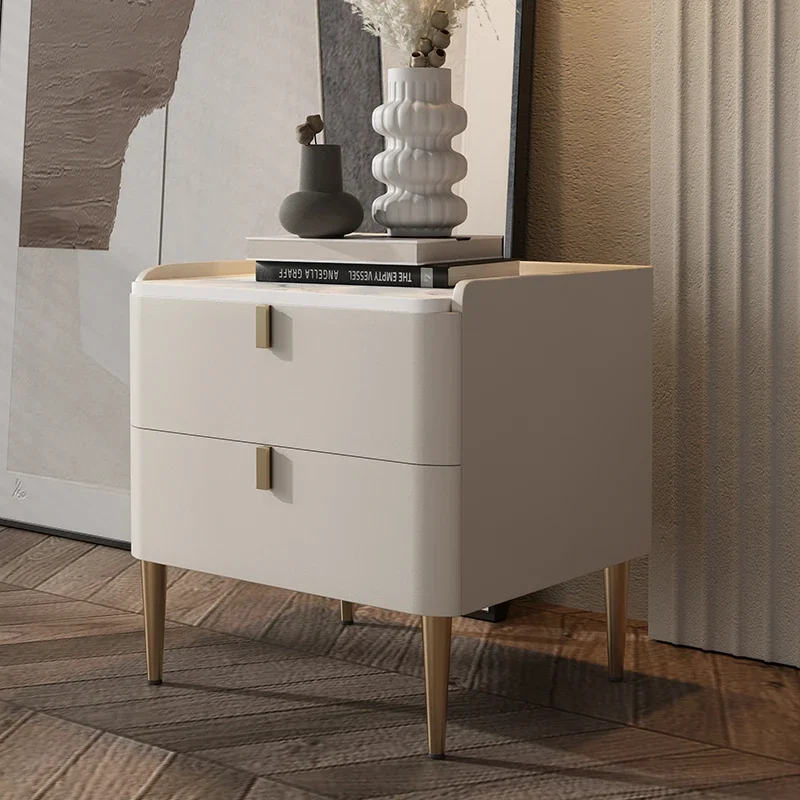 Bedroom Smart Small Table Dressers Corner Luxury Bedside Table Mobiles White Minimalist Furniture