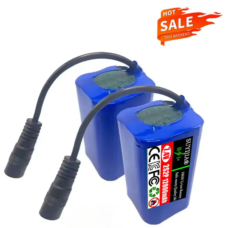 7.4 فولت 2S2P قارب طعم صيد Nev 2800-12800 مللي أمبير بطارية ل T188 T888 2011-5 V007 C18 H18 لذلك على التحكم عن بعد RC قارب Parts18650 #6