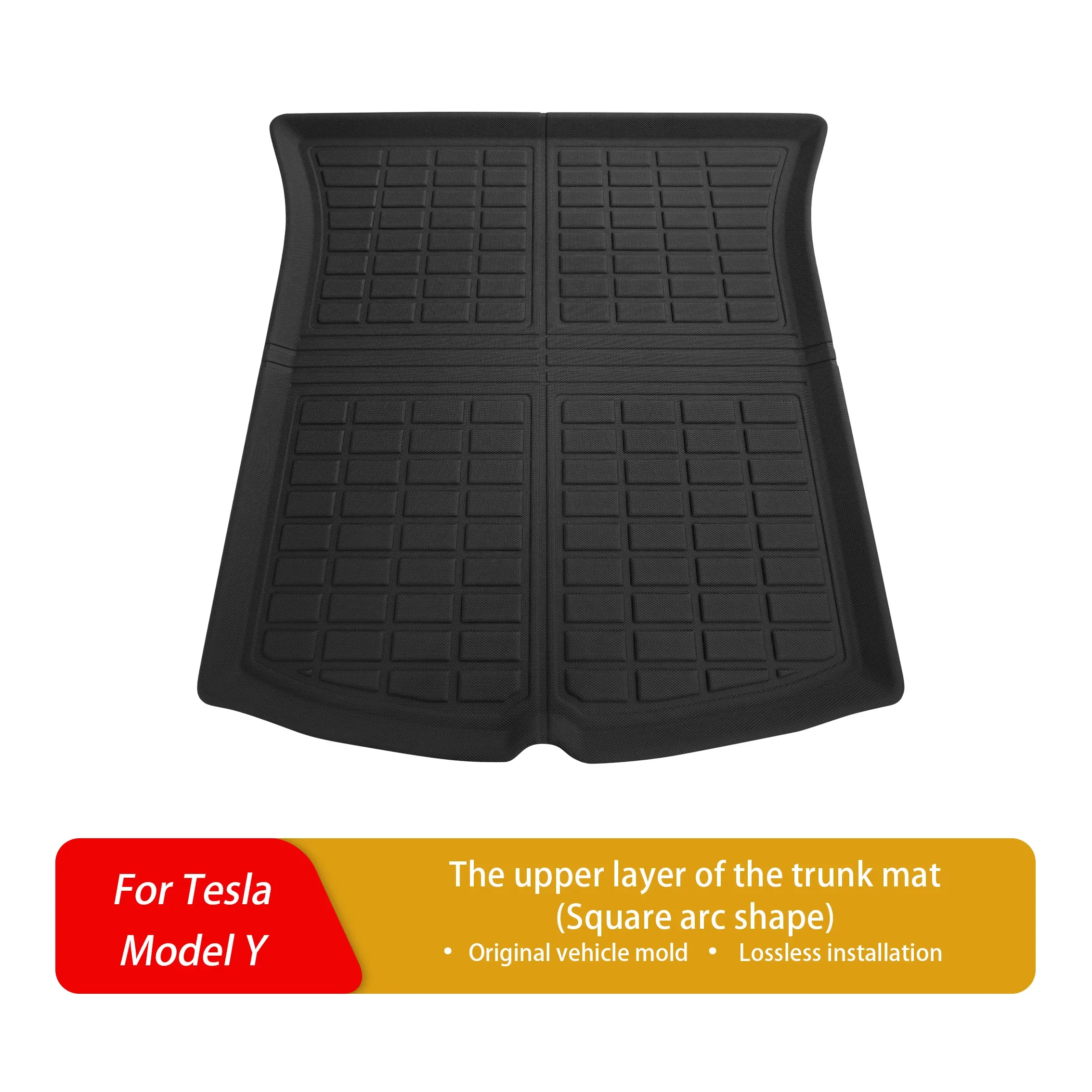 Suitable for Tesla Model Y – XPE upper trunk mat, lightweight, dustproof & waterproof.