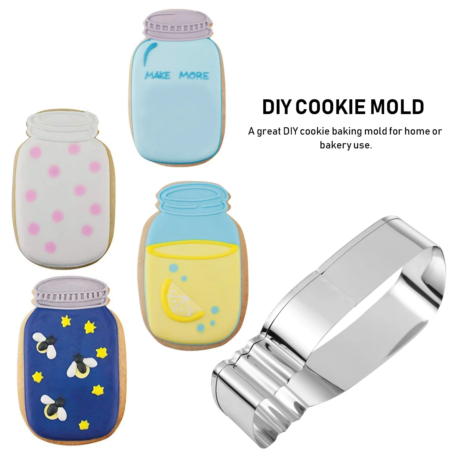 

10 шт., резак для печенья из нержавеющей стали, бутылка для молока, форма для печенья, инструмент для выпечки «сделай сам», креативные аксессуары для выпечки печенья