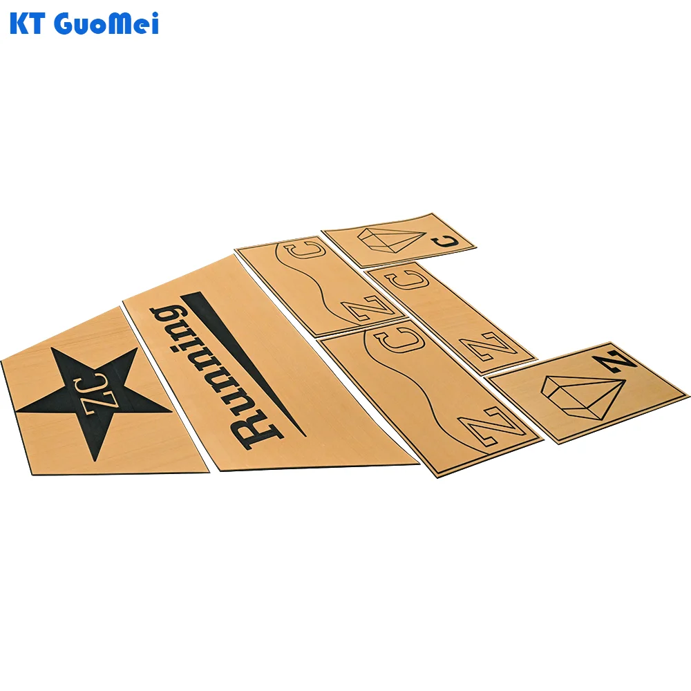 STLF KT GuoMei Factory Direct Sales Customized Size/Color/Pattern/Texture/Logo/Name/Thickness Marine Mat Boat Decking CNC Cuttin