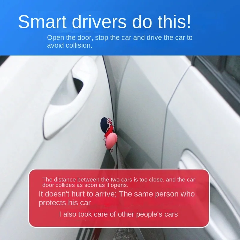 2 قطعة تلوين شين تشان الحرس مكافحة الغضب باب السيارة حامي بعقب الوفير الإغاثة لعبة جسم السيارة الوفير سيليكون ملصقات الهاتف مضحك