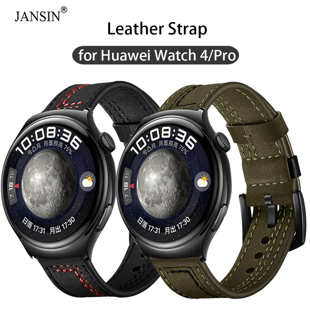 

Ремешок кожаный для Huawei Watch 4 Pro, сменный Браслет для наручных часов Huawei Watch 4 Pro