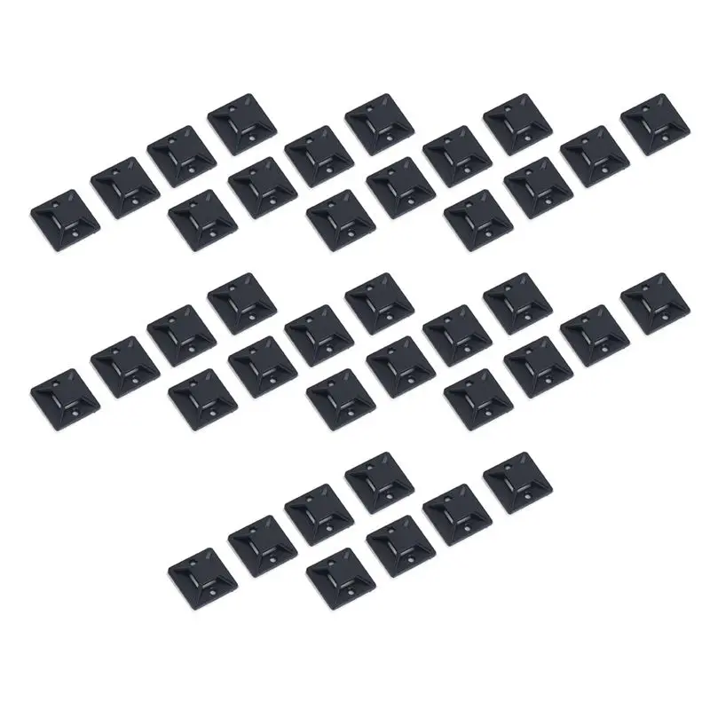 ABMS-1000 Pcs Self Adhesive Cable Tie Mount Base Holder 20 X 20 X 6Mm