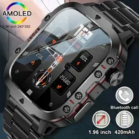 New Rugged Military Smart Watch Men AMOLED HD Screen Heart Rate Bluetooth Call Waterproof Outdoor SmartWatches For Huawei Xiaomi