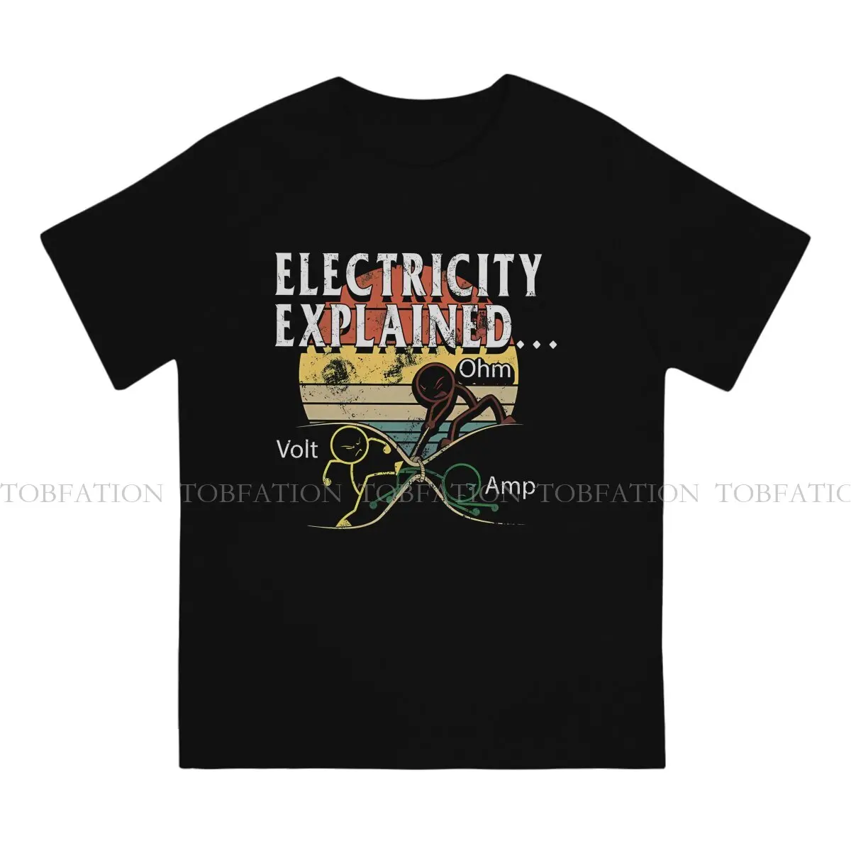 Electricity Explained Harajuku TShirt Engineer Electrical Electrician Style Streetwear Leisure T Shirt Male Short Sleeve Special