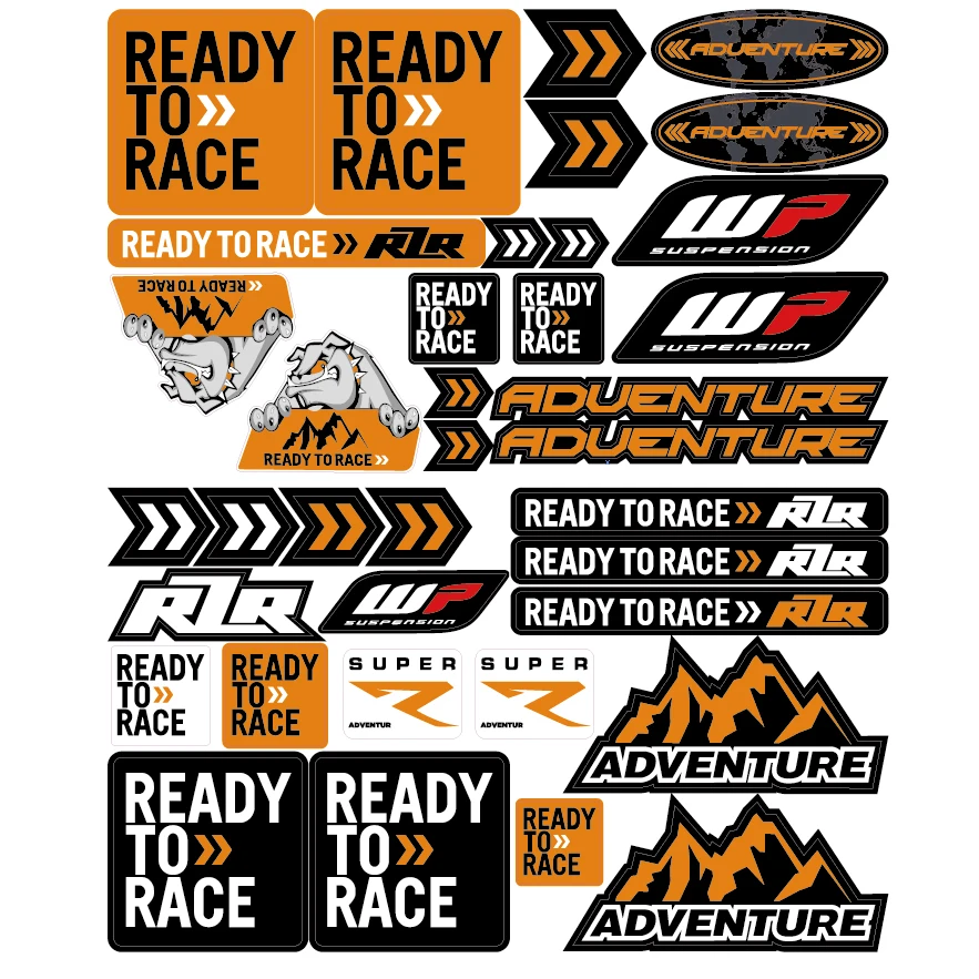 Reflecterende motorfiets motorcross stickers waterdichte sticker voor KTM RC8 Duke 200 250 390 690 790 890 990 1050 1090 1190 1290 ADV