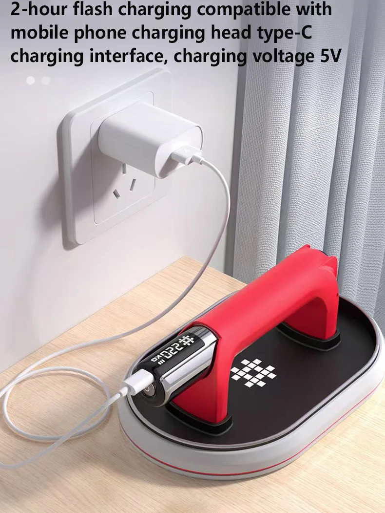 

6109 New Suction Cup Vacuum Tile Electric Sucker Cup Automatic Air Filling for 220Kg Ceramic Stone Tile Glass Transportation