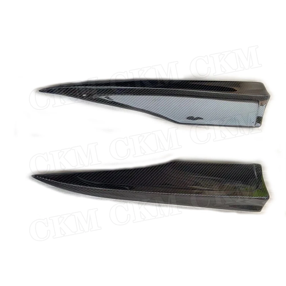 Carbon Fiber Rear Lip Splitters Aprons For Benz C Class W204 C63 AMG 2012 2013 2014 FRP Bumper Side Cupwings Winglet Accessories
