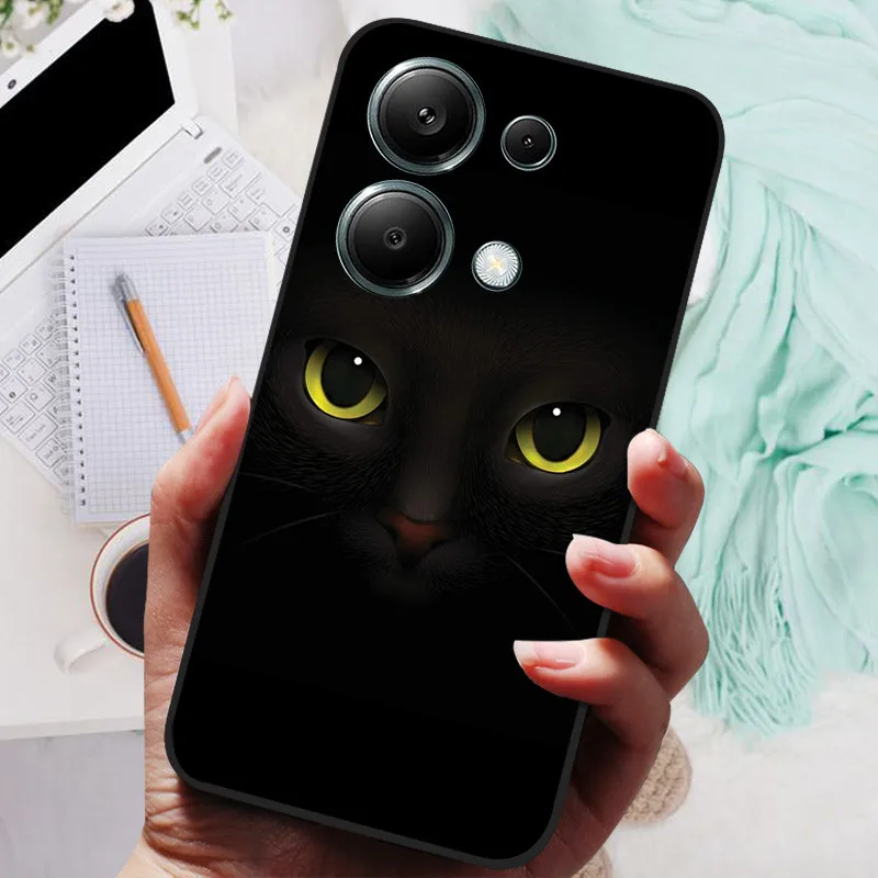For Poco M6 Pro 4G Case Silicon Back Cover Phone Case for Xiaomi Poco M6 Pro 4G Cases Poco M6Pro Global Soft bumper coque