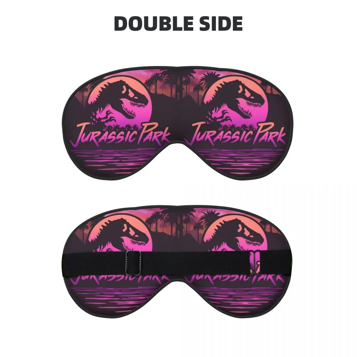 J-Jurassics الإبداعية لصقات عين الخيال العلمي الخيال ديناصور فيلم الغمامة الرجال السفر النوم أقنعة العين الغداء كسر غطاء العين #2