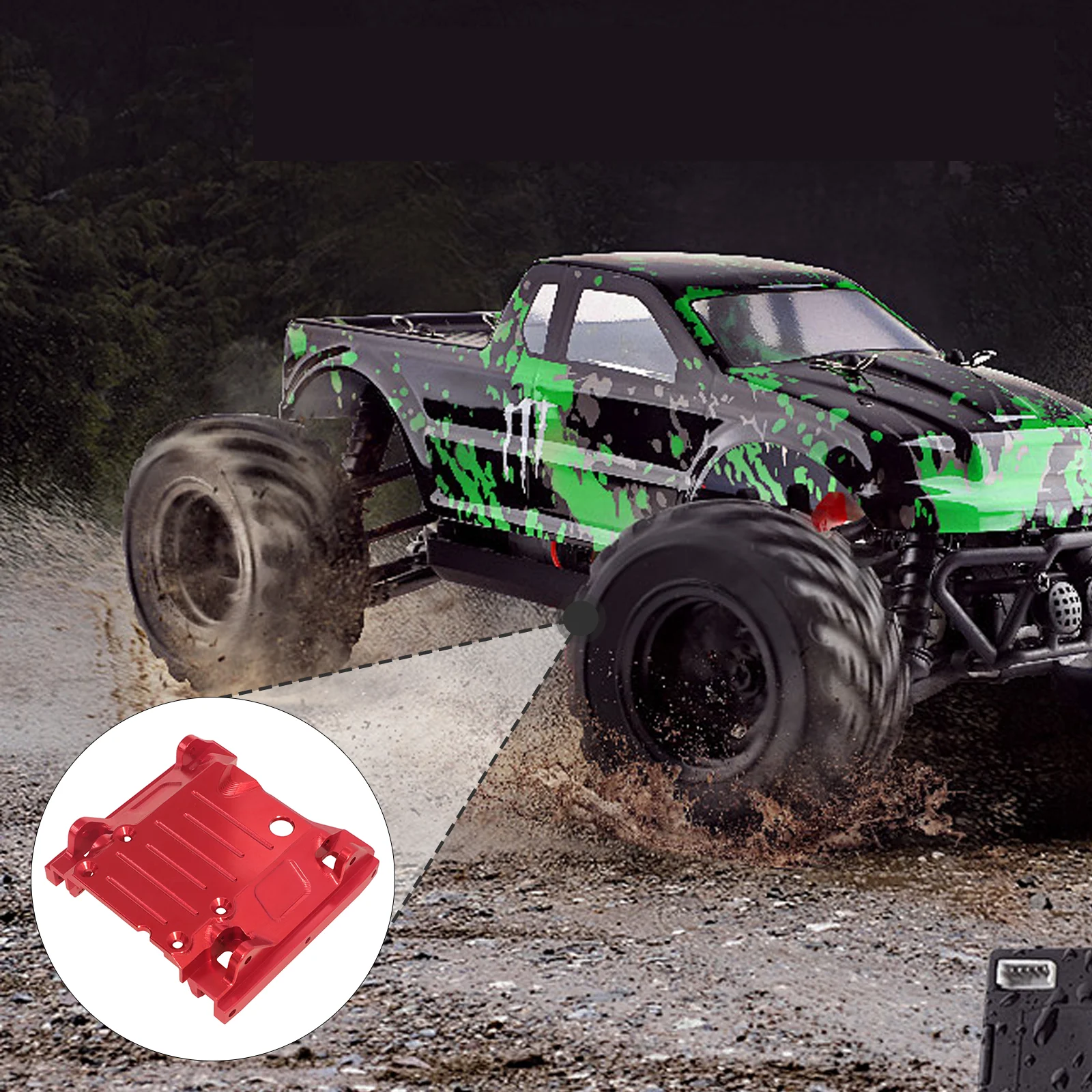 

Аксессуар для основания коробки передач, простая в установке монтажная пластина коробки передач, деталь для обновления защитной пластины для H12P H12Y 1/12 радиоуправляемых автомобилей для хобби