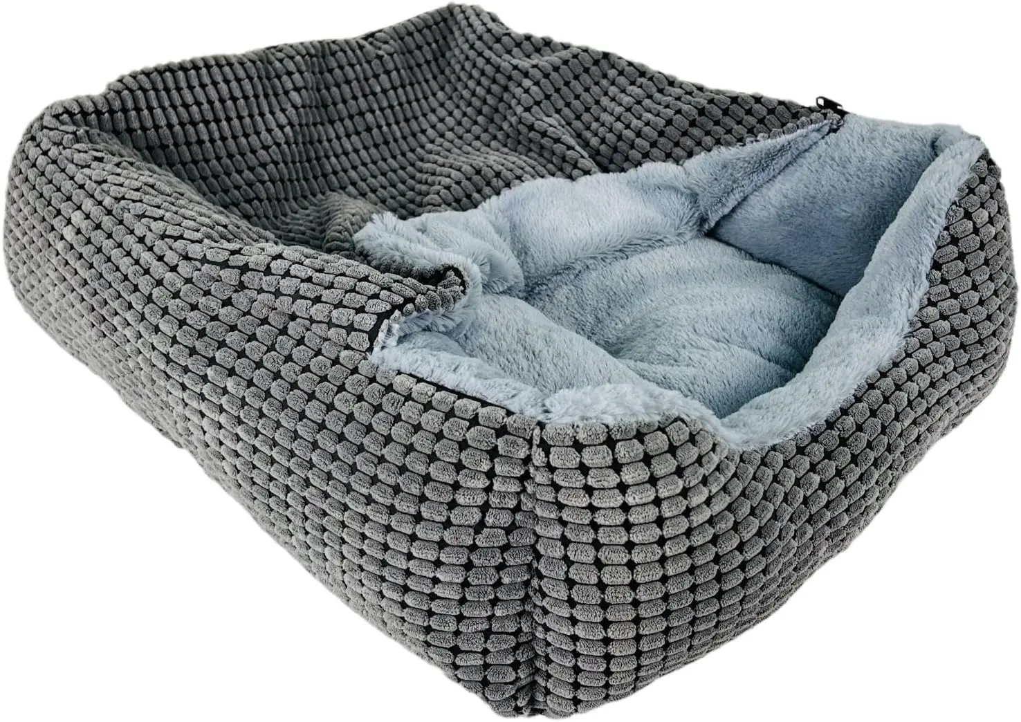 

Dog Beds For Up To 30 Lbs Dogs, Medium Rec Puppy Beds Featuring Cave Hooded Blanket & Non-Slip Bottom, Cozy Anti-Anxiety Pet