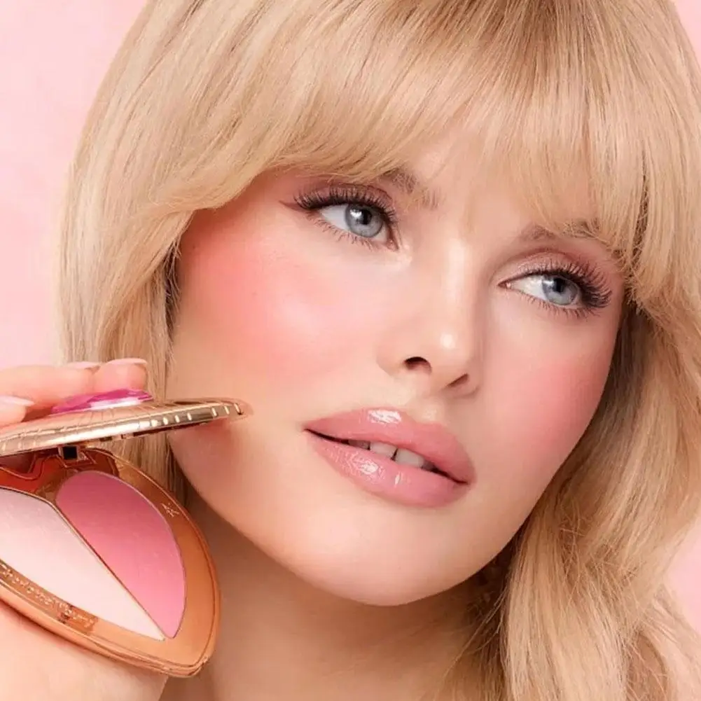 Airy Velvet Blush - Soft-Matte Long-Lasting Powder Flawless Brightening Powder Matte Finish Locks Setting Natural Face Cosmetics