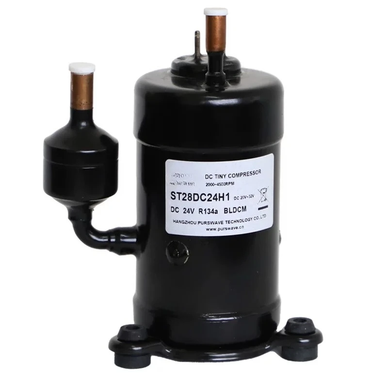 ST19DC Micro Compressor Mini Refrigeration Compressor DC 12V24V48V Laser Cold Water Air Conditioning