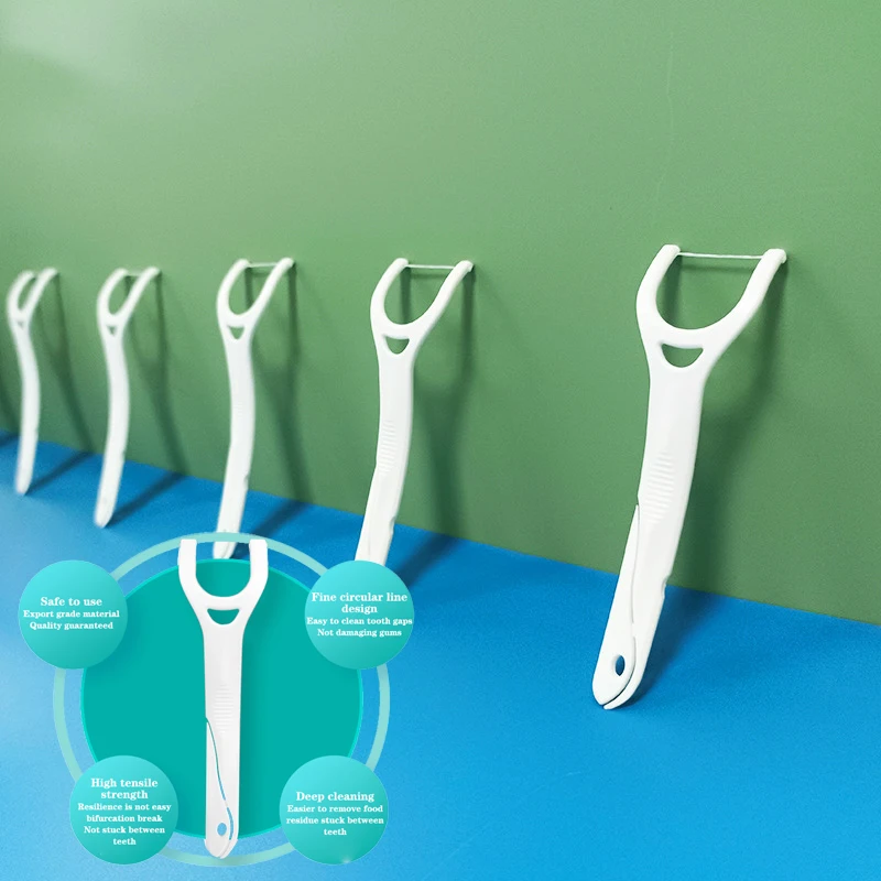 75 Pick Thorough Cleaning Easy Reach Floss Picks Easy To Reach Both Back Teeth And Front Teeth Tail Attached Extra Pick