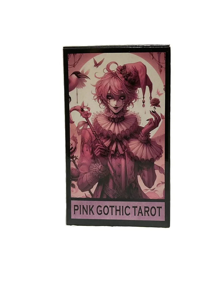 Jeu de Tarot gothique rose, 78 cartes anglaises pour fête de famille, haute qualité, divination, jeu de société