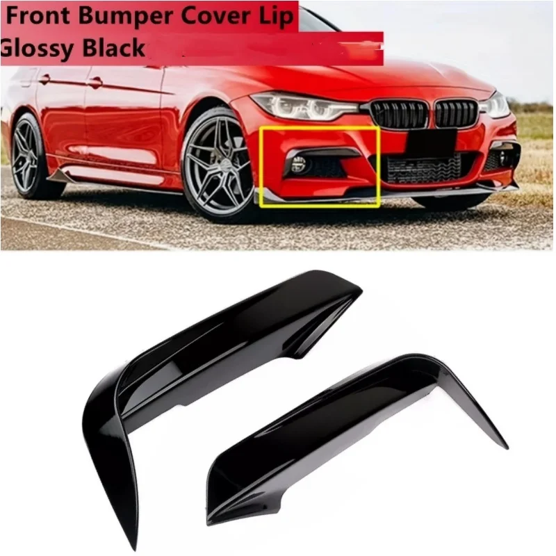 

2PCS Glossy Black Fog Lamp Cover Trim Front Canards Splitter For BMW F30 F31 F35 M Sport 320i 325i 328i 335i 2012-2018